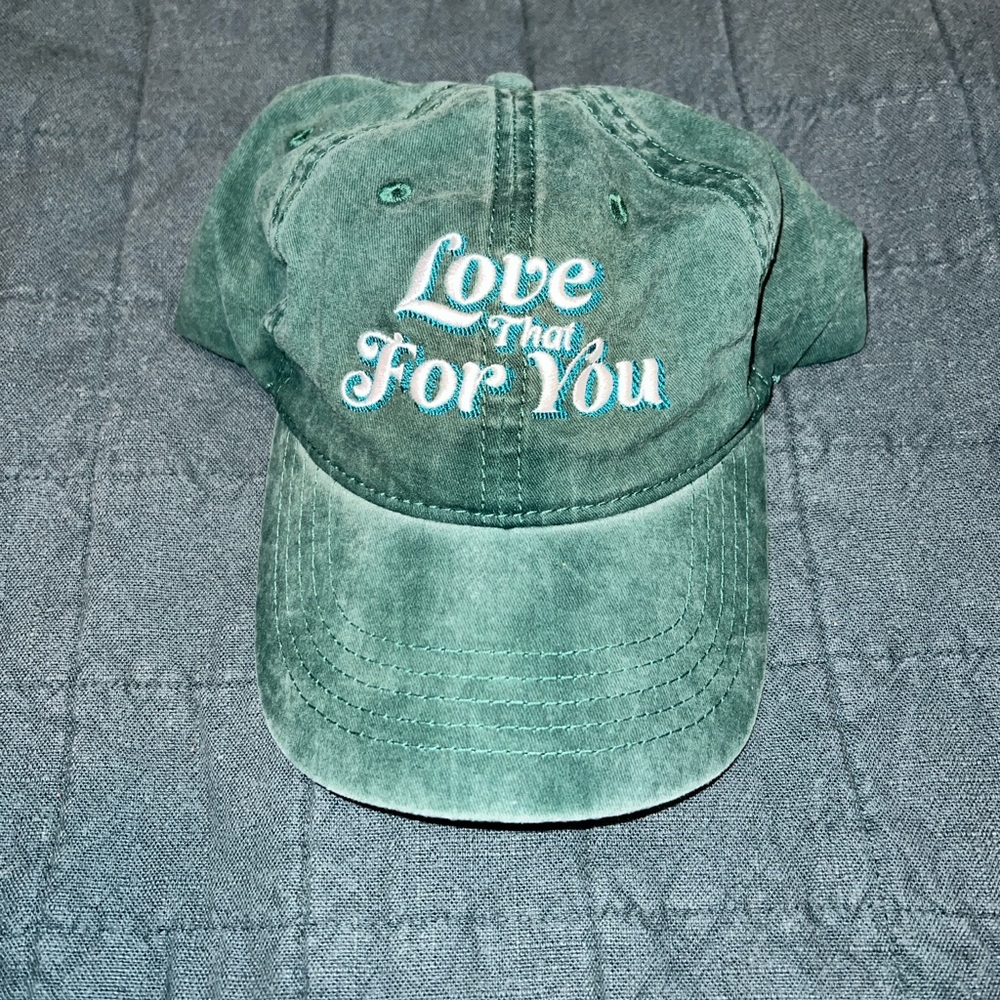 Green Embroidered Cap